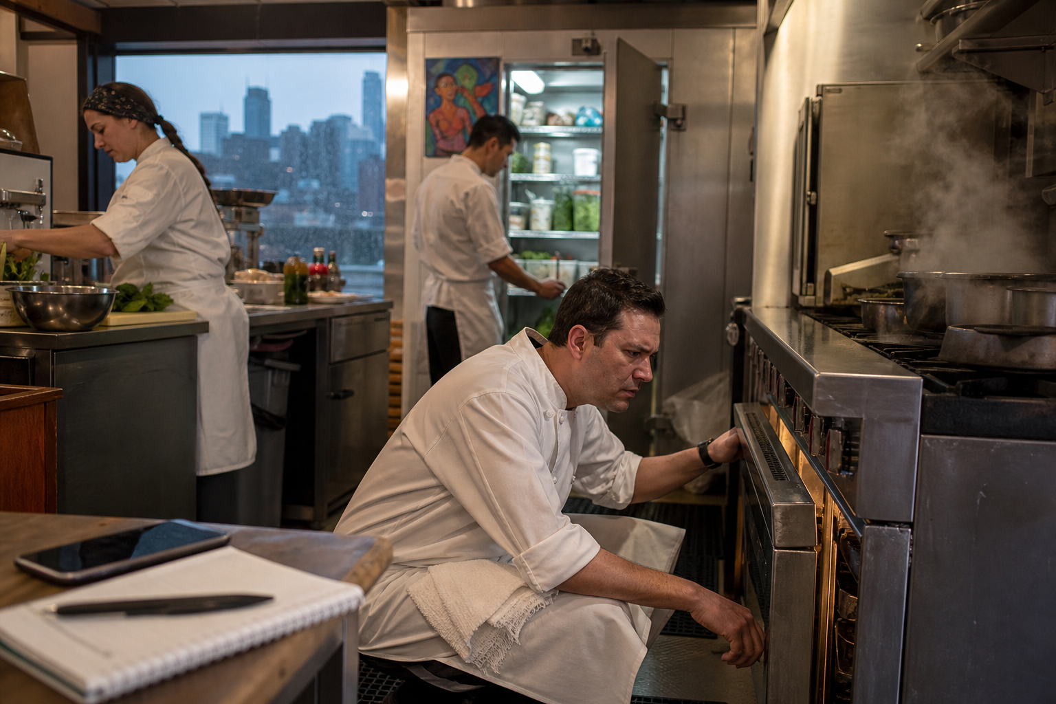 chef with a oven problem